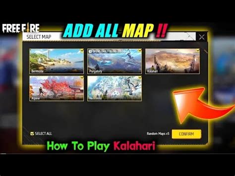 Free Fire Add All Map How To Play Old Kalahari Map Garena Free Fire