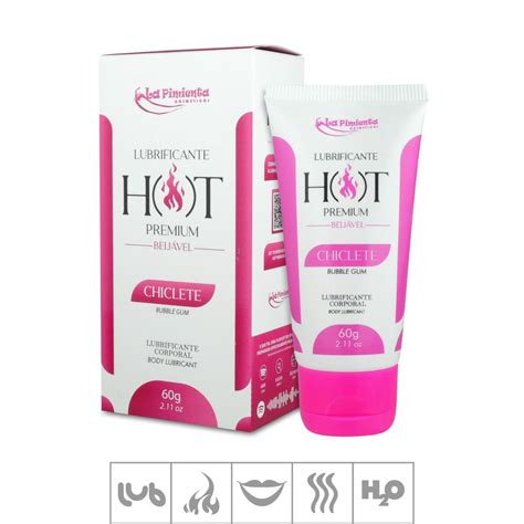 Lubrificante Beijável Hot Premium 60g ST814 Chiclete Atacado Star Sex Shop Lingerie e