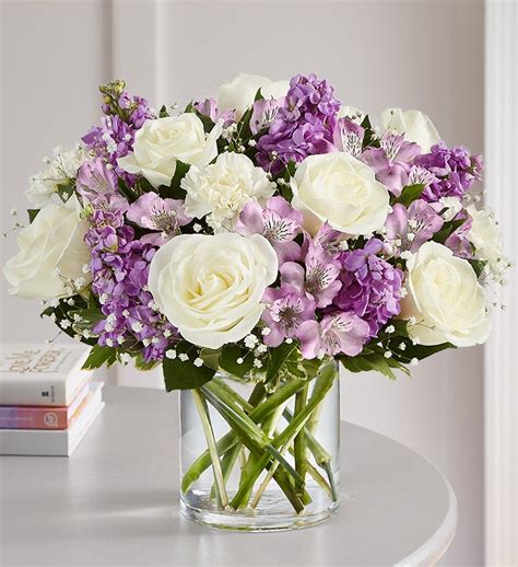 Loving Sentiments Lavender White From Flowers Sendflowers Io