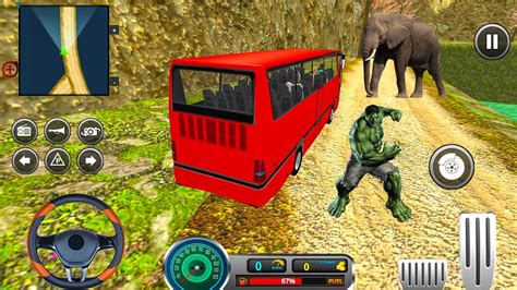 Uphill Off Road Bus Driving Simulator Crazy Road Driving Best