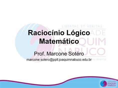 Racioc Nio L Gico Matem Tico Ppt Video Online Carregar