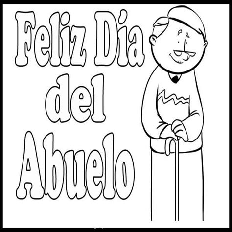 Dibujos Día del Abuelo para colorear descargar e imprimir Colorear