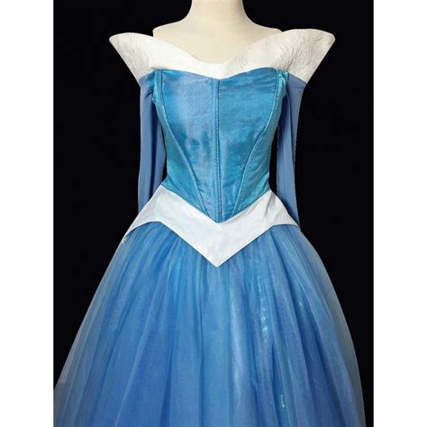 Princess Aurora Dress Adults Blue Aurora Dress Cosplay Costume Women