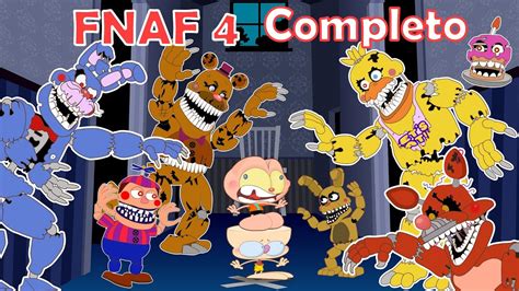 Mongo E Drongo Em Five Nights At Freddys 4 Completo FNAF 4 Todas As 5