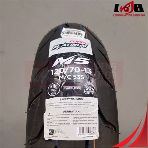 Jual CORSA 120 70 13 Platinum M5 Ban Luar Motor NMAX Tubeless Front