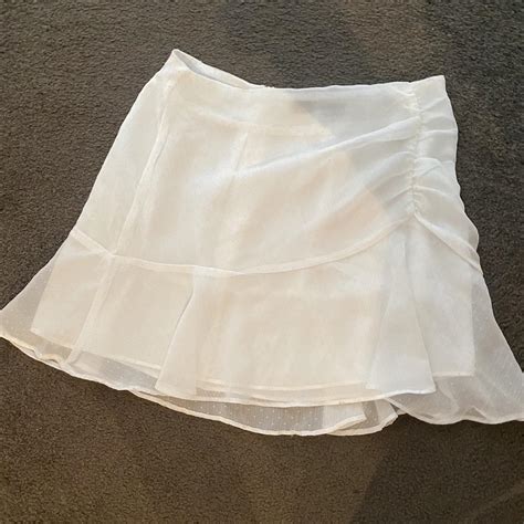 Glassons White Mini Skirt Brand New Never Worn Depop