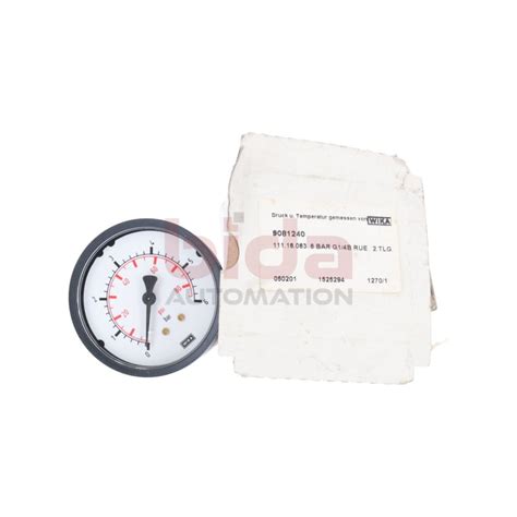 Wika Bar G B Rue Tlg Manometer Pressure Gauge