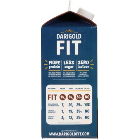 Darigold Fit Chocolate Reduced Fat Ultra Filtered Milk Fl Oz Kroger