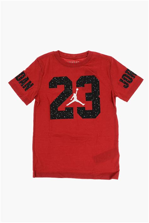 Nike KIDS AIR JORDAN Printed 23 SPECKLE Crew-neck T-Shirt boys ...