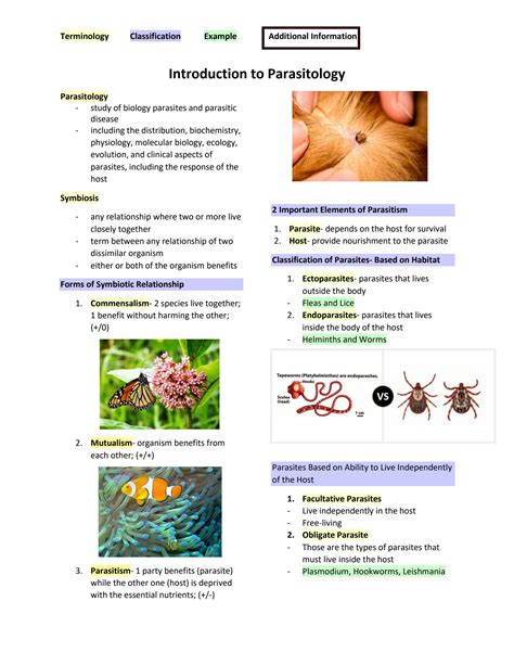 Solution Introduction To Parasitology Studypool