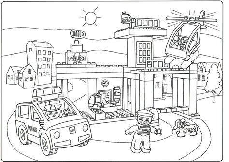 Police Station Coloring Pages at GetColorings.com | Free printable ...