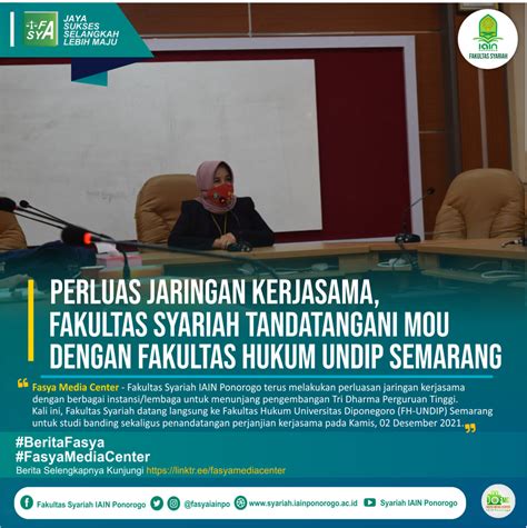 Perluas Jaringan Kerjasama Fakultas Syariah Tandatangani Mou Dengan