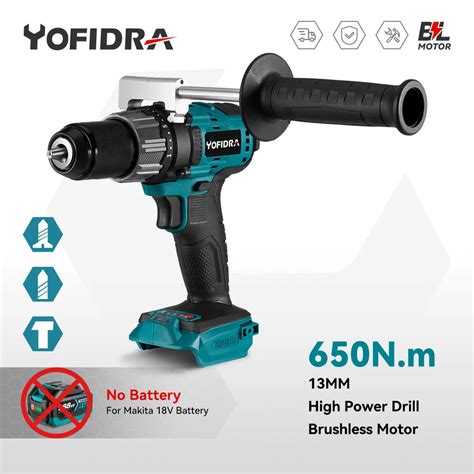 Yofidra N M Brushless Electric Drill Torque Mm In