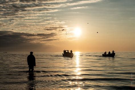 Fishermen Returning From Fishing Outdoor Photography Celestial