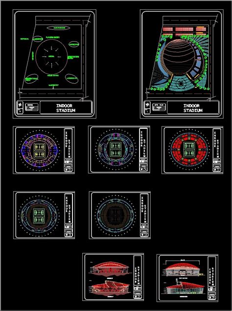 Indoor Stadium Dwg Block For Autocad • Designs Cad