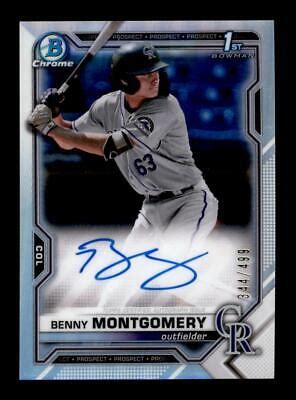 Bowman Chrome Draft Refractor Auto Benny Montgomery