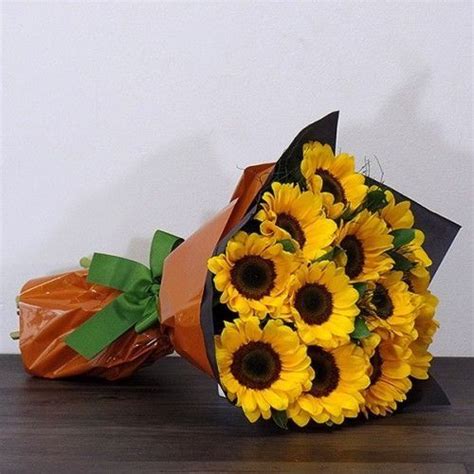 RAMO DE 12 GIRASOLES PREMIUM Floristería Cómplices