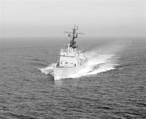 An Aerial Port Bow View Of The Frigate USS ALBERT DAVID FF 1050