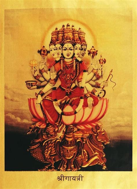 Goddess Gayatri Via Shakti Goddess Gayatri Devi