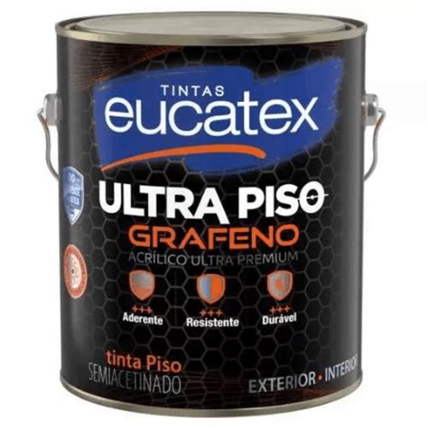 TINTA PISO ACRILICA FOSCO 3 6 LITROS EUCATEX ESCOLHA COR CONSTRUTINTAS