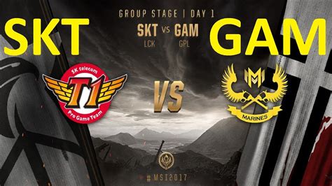 SKT Vs GAM Game 5 Highlights MSI 2017 Group Stage Day 1 YouTube