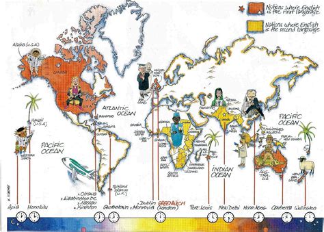 Map Of English Speaking Countries Site Du Collège Hubert Fillay 23