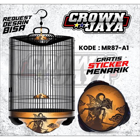 Jual Aksesoris Stiker Sangkar Murai Radja Decal Tabok Murai Custom