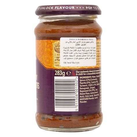 Patak S Hot Curry Spice Paste 283 G Online At Best Price Lulu UAE