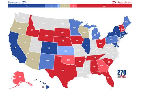 Updated 2022 Us Election Forecast Data From Fivethirtyeight Map Made Using 270towin Rmapporn