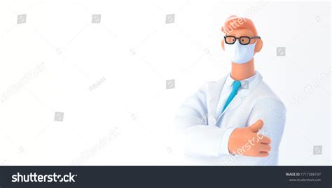 3d Cartoon Character Medical Insurance Template Stock Illustration ...