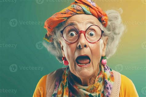 Crazy old woman. Generate Ai 27997532 Stock Photo at Vecteezy