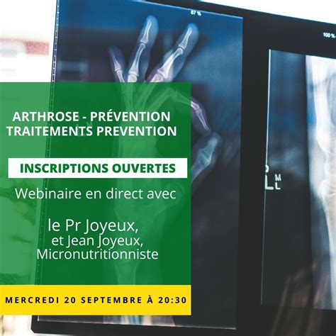 ARTHROSE - PRÉVENTION TRAITEMENTS PREVENTION I Familles Santé Prévention