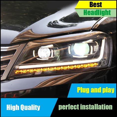 Car Styling For Volkswagen Vw Europe Passat B7 Headlights 2012 2016 Led Headlight Drl Bi Xenon