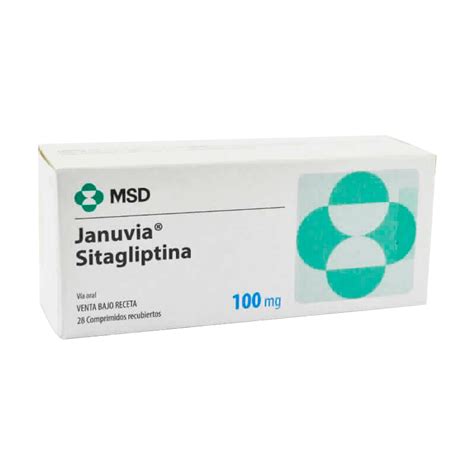 Januvia Sitagliptina 100 Mg Caja De 28 Comprimidos Recubiertos