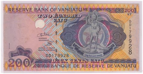 Vanuatu - 200 vatu unc currency note - KB Coins & Currencies