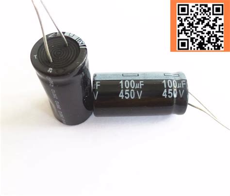 2pcs 5pcs 450v 100UF 450v100UF Aluminum Electrolytic Capacitor Size 18