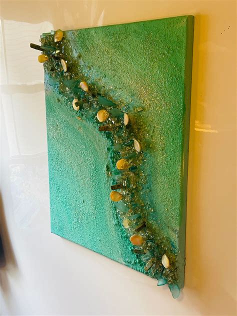 Resin Ocean Art Wall Art Office Art Ocean Art Abstract Etsy