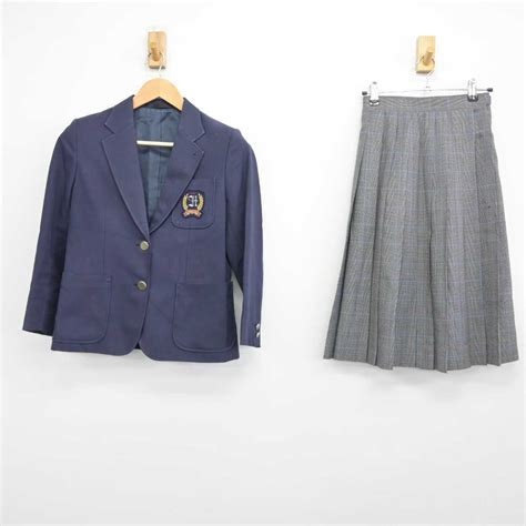 【中古】東京都 羽田中学校 女子制服 2点（ブレザー・スカート）sf039480 中古制服通販パレイド