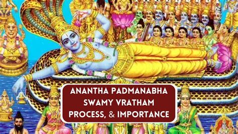 Anantha Padmanabha Swamy Vratham 2024 Date Importance