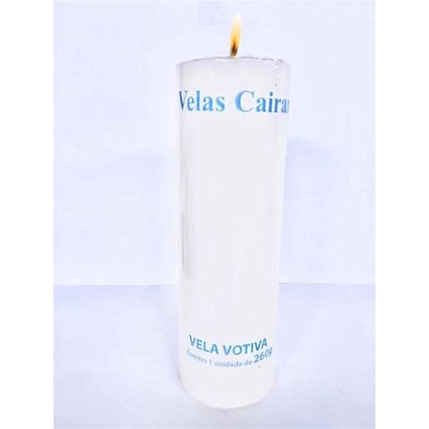 Kit Unidades De Velas Votivas De Dias Cor Branca Shopee Brasil