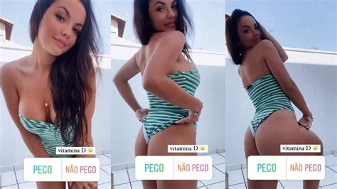 Irm De Juliana Caetano Toma Sol De Mai E Mostra Bumbum