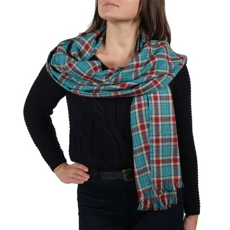 Tartan Pashmina Shawl Wrap Country Cavanagh York Shawls