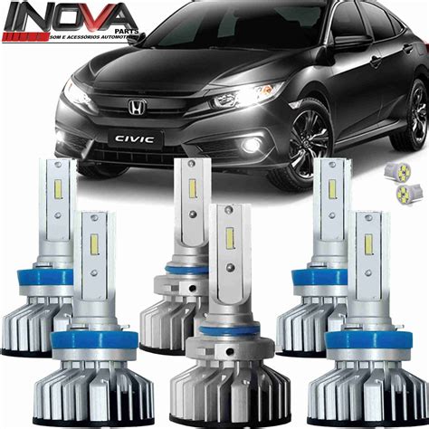 Lampada Ultra Led Xtreme Honda New Civic A Farol E Milha