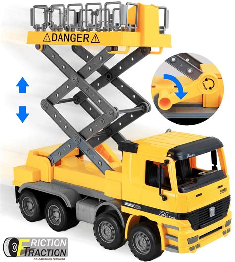 Click N Play Friction Powered Jumbo Scaffold Bucket Lift Construction