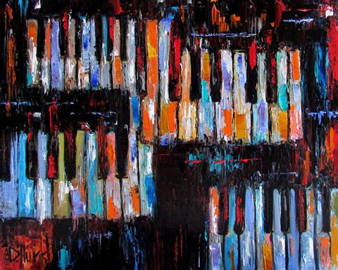 Daily Painters Abstract Gallery Abstract Piano Art Painting Keyboard