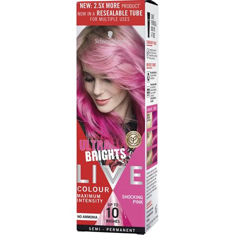 Schwarzkopf Live Colour Ultra Brights Shocking Pink Semi Permanent Each