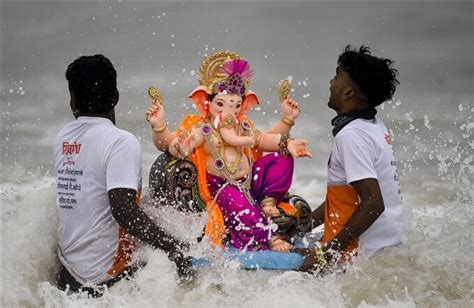 Ganesh Visarjan 2021 गणपति बप्पा मोरया अगले बरस तू जल्दी आ Ganesh