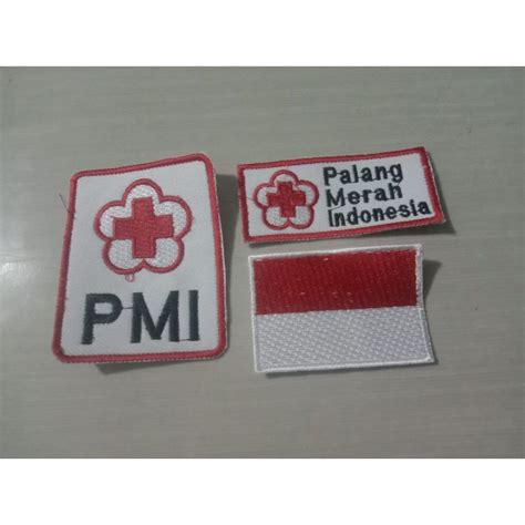 jual logo pmi logo palang merah indonesia bendera merah putih