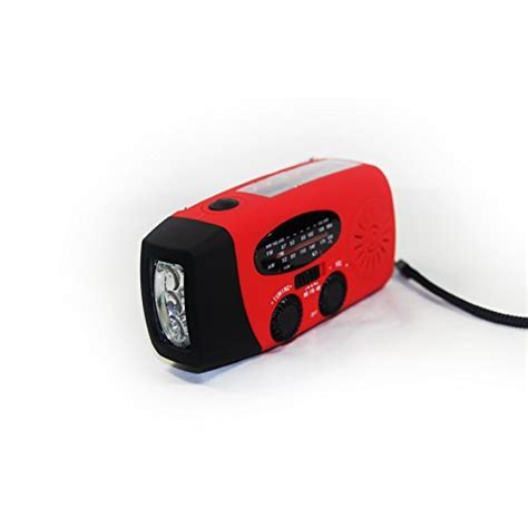 Sminiker Solar Self Powered Portable Hand Crank Emergency Radios AM FM