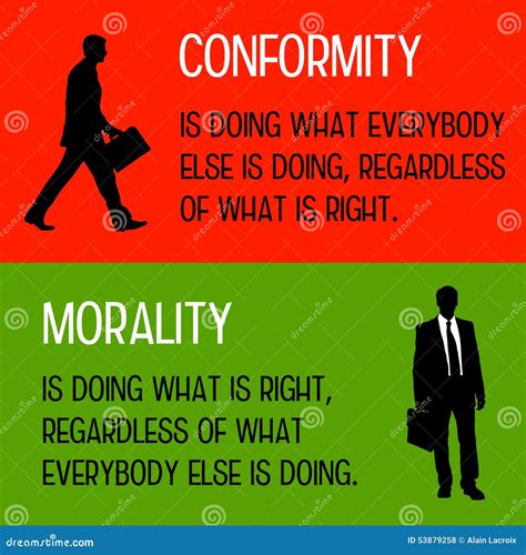 Conformity And Morality Stock Illustration Illustration Of People